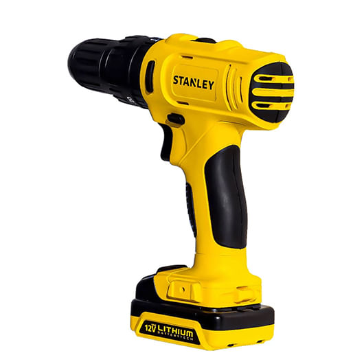 Combo Parafusadeira / Furadeira 3/8'' + Parafusadeira de Impacto 1/4'' 12V Max com 2 Baterias e Carregador Stanley - SCHI121S2FK-BR