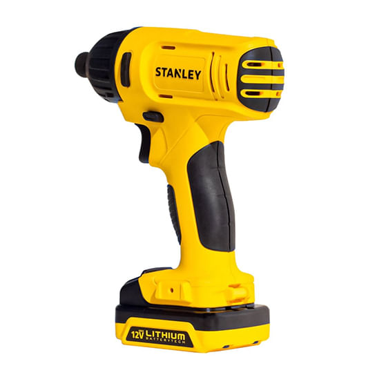 Combo Parafusadeira / Furadeira 3/8'' + Parafusadeira de Impacto 1/4'' 12V Max com 2 Baterias e Carregador Stanley - SCHI121S2FK-BR