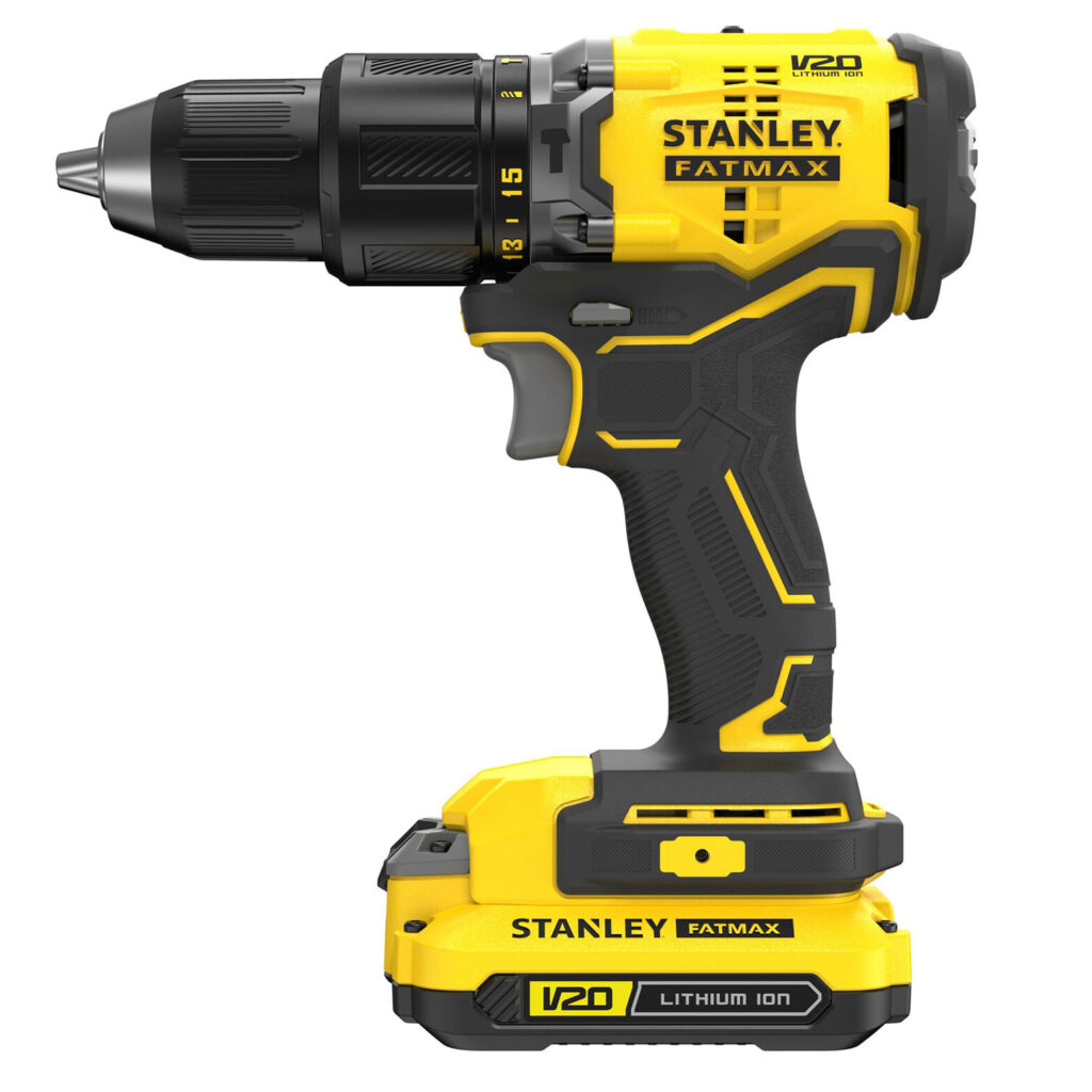 Parafusadeira e Furadeira de Impacto 1/2'' 20V Max com 2 Baterias e Carregador Stanley - SBD715C2K-BR