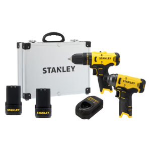 Combo Parafusadeira/Furadeira de Impacto SCH10 e Parafusadeira de Impacto SCI10 com Carregador e Duas Baterias 12V Stanley - SCHI10D2FK-BR