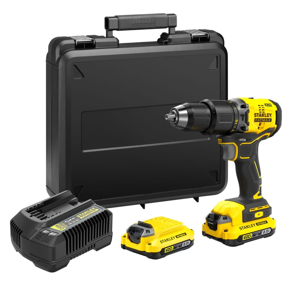 Parafusadeira e Furadeira de Impacto V20 com 2 Baterias e Carregador Stanley - SBD715D2K