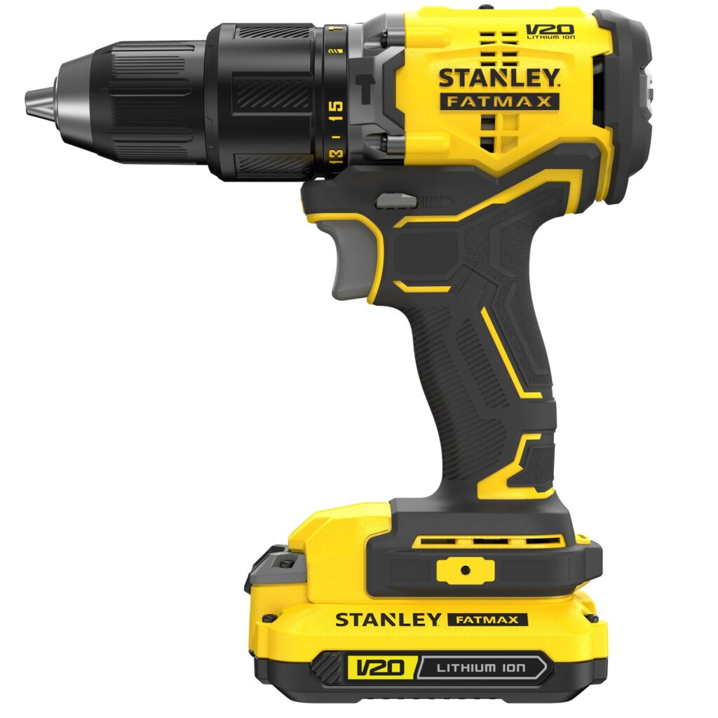Parafusadeira e Furadeira de Impacto V20 com 2 Baterias e Carregador Stanley - SBD715D2K
