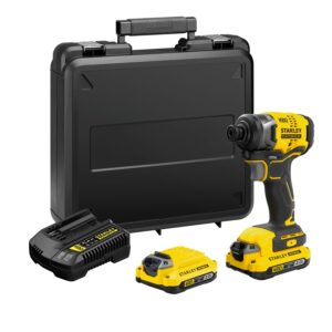 Parafusadeira de Impacto 1/4" V20 Com 2 Baterias e Carregador Stanley - SCI10D2K