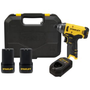 Parafusadeira de impacto 1/4" 12V com 2 Baterias e Carregador Stanley - SCI10D2K