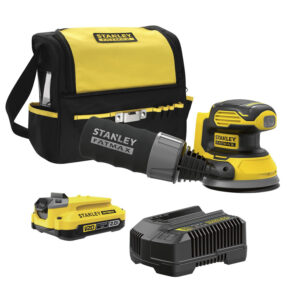 Lixadeira Roto Orbital 125mm 20V com Bateria e Carregador Stanley - SCS220D1S-BR