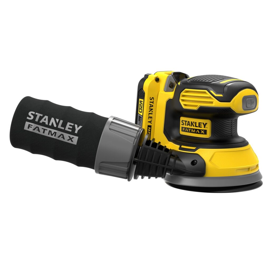 Lixadeira Roto Orbital 125mm 20V com Bateria e Carregador Stanley - SCS220D1S-BR