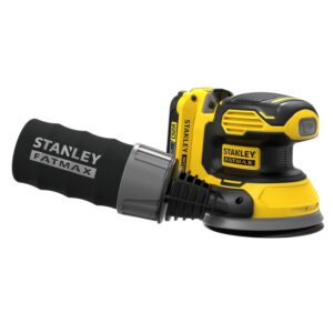 Lixadeira Roto Orbital 125mm 20V com Bateria e Carregador Stanley - SCS220D1S-BR