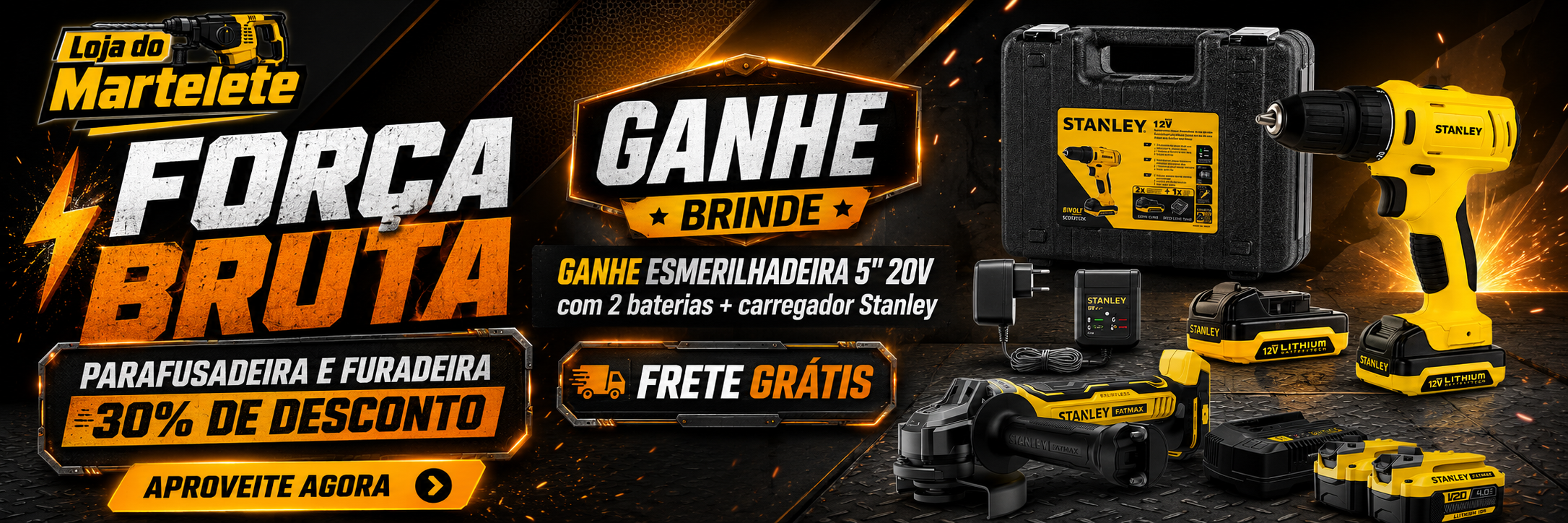 Promocao parafusadeira e furadeira com brinde